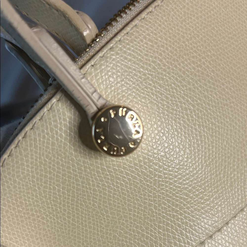 Furla Piper Medium Dome Leather Satchel & Crossbody Bag - Cream - Picture 3 of 8